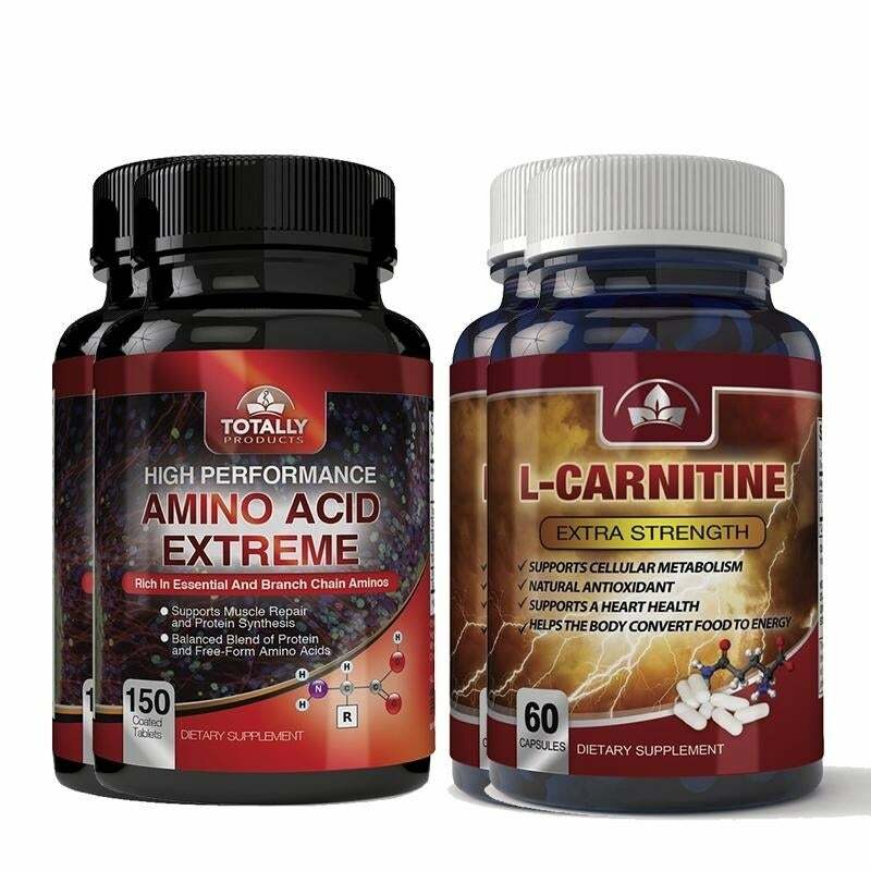 BCAA L-Carnitine Combo Pack Ultimate Muscle Gain Best Optimum 210 Caps