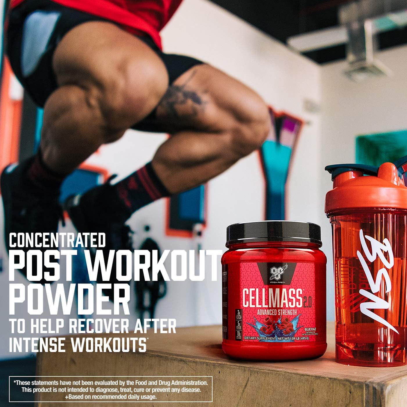 BSN CELLMASS 2.0 Post Workout Recovery with BCAA, Creatine, & Glutamine – Keto F