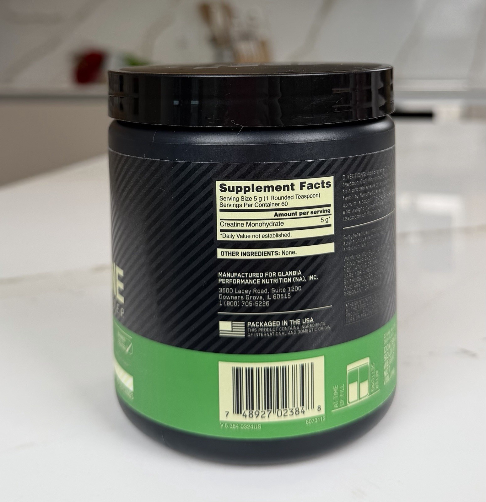 Optimum Nutrition, Micronized Creatine Powder, Unflavored, (300 g) 60 servings
