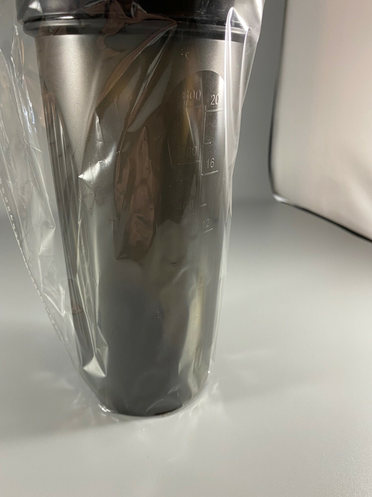Red / Black Mixer Bottle 28 Oz. Protein Shaker Flip Lid Mixing Ball