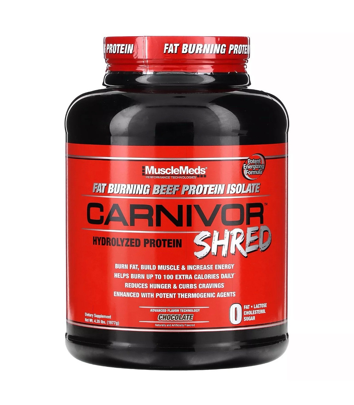 Carnivor Shred, Hydrolyzed Protein, Chocolate, 4.35 lbs (1,977 g)