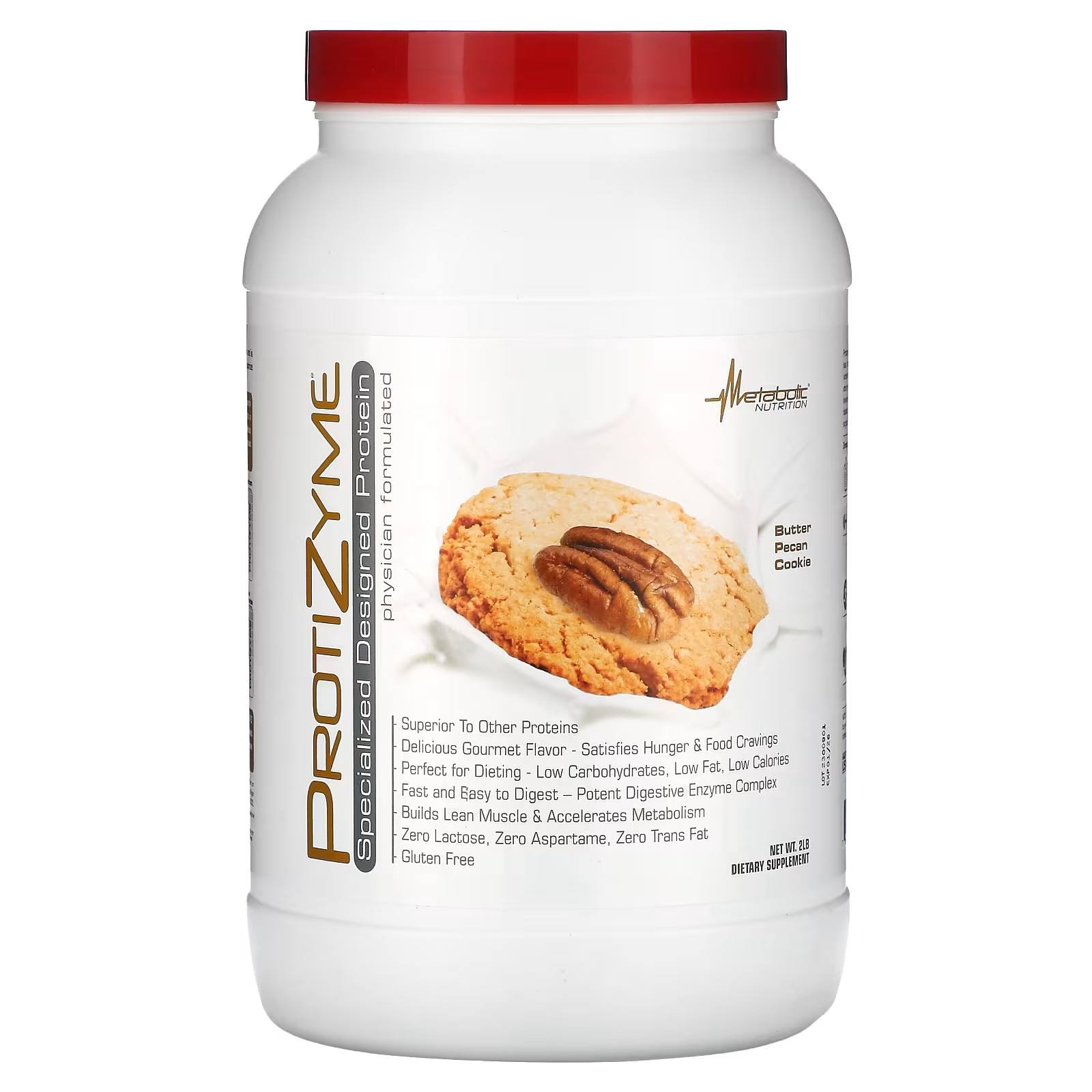 Protizyme, Specialized Designed Protein, BUTTER PECAN FLAVOR 2LB