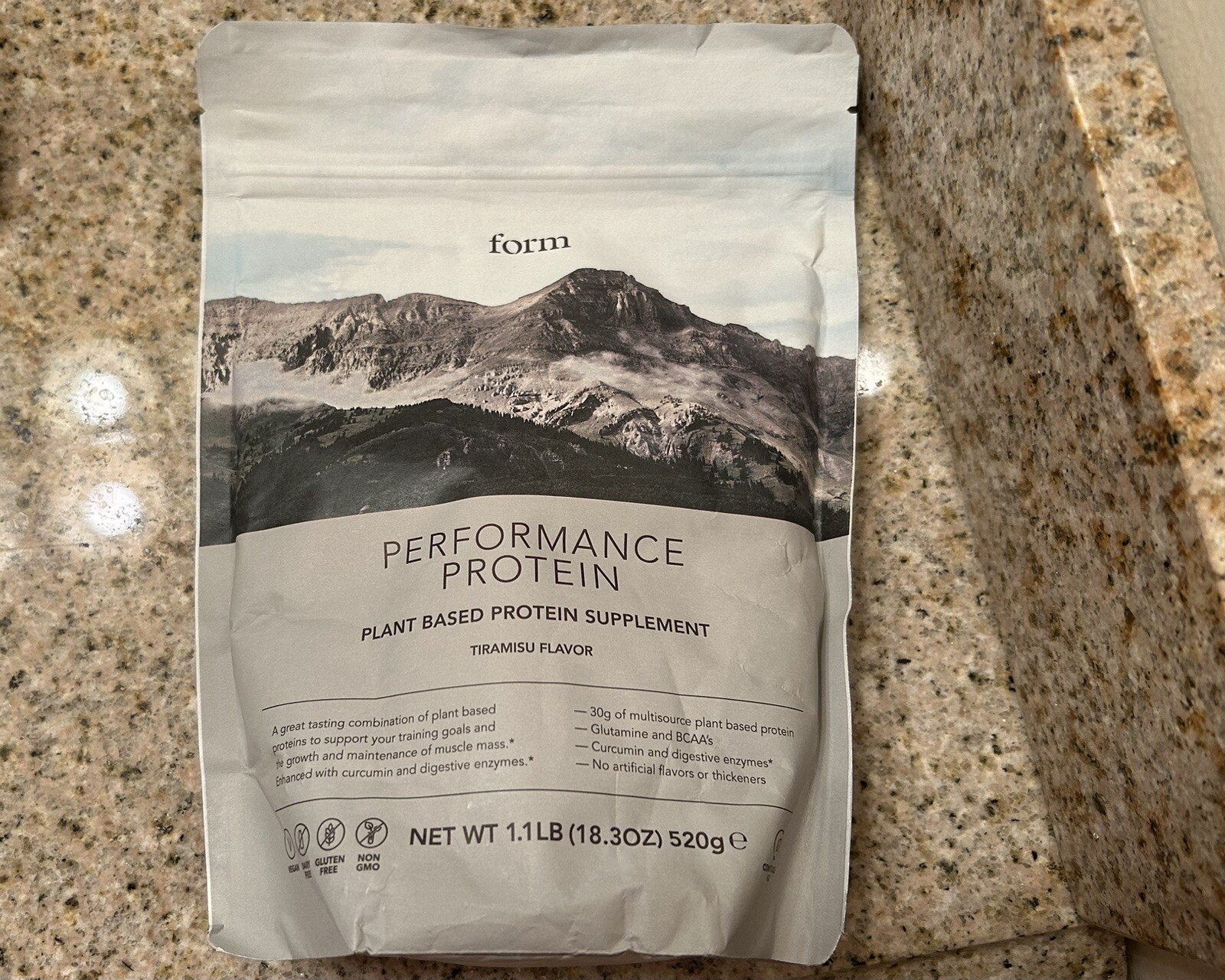 Form Performance Plant Based Protein Supplement Tiramisu 1.1 LBs New