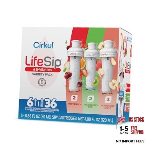 LifeSip B-Vitamins Flavor Water Variety Pack – 36 Variety Pack