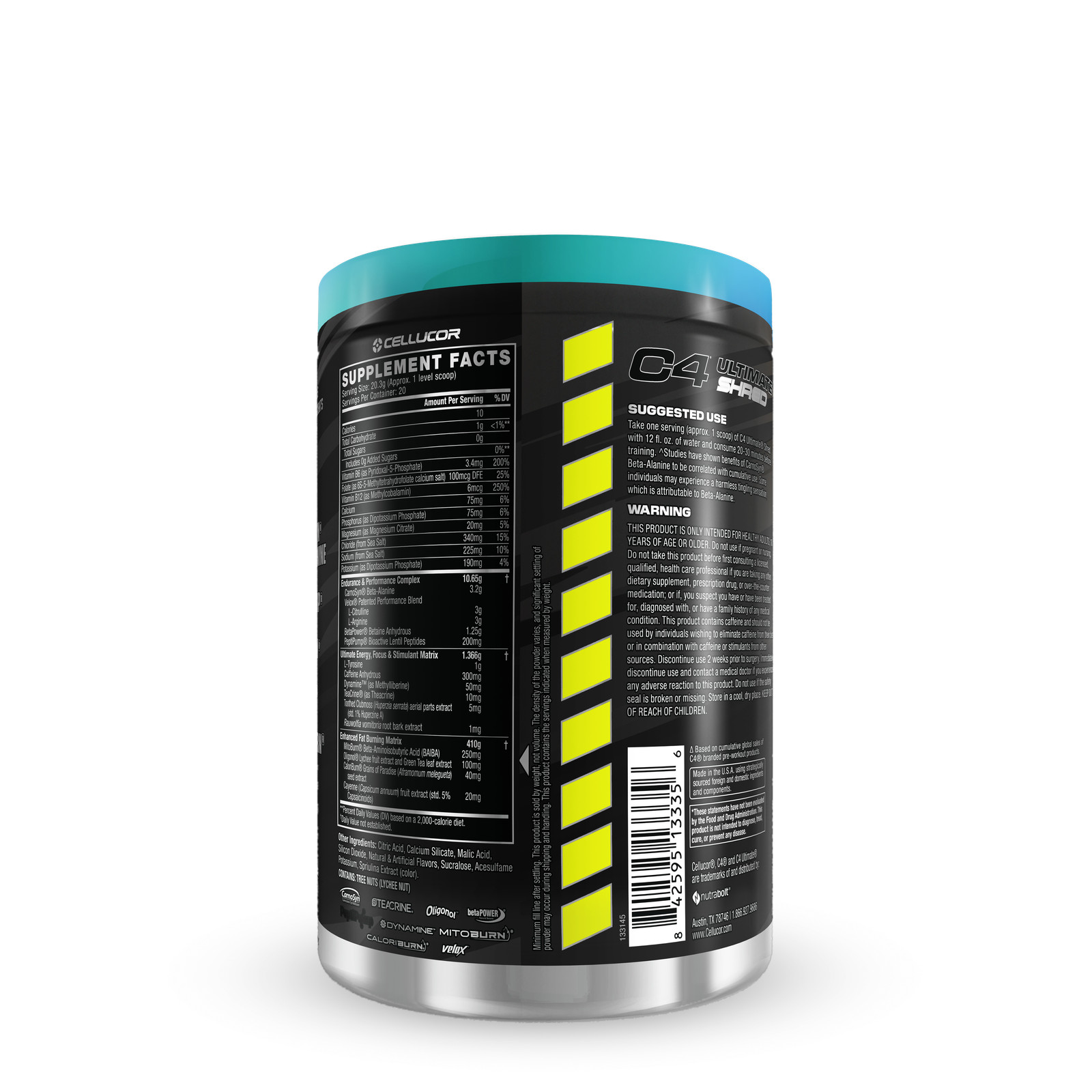 C4 Ultimate Shred Pre-Workout – Frozen Bombsicle (20 Servings)