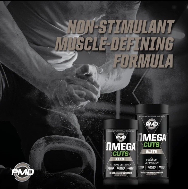 Omega Cuts Elite- Omega Fatty Acids & CLA for Muscle & Definition – 90 Softgels