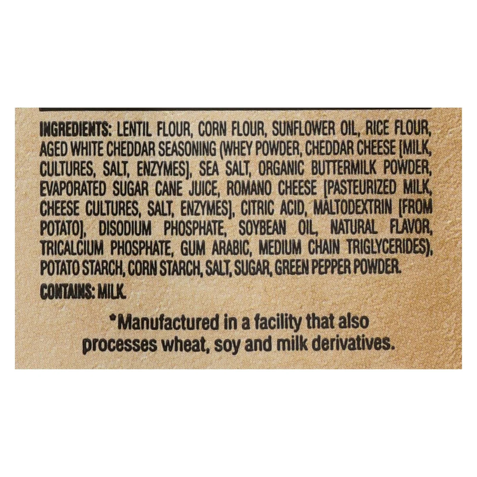 The Daily Crave Lentil Chips, Aged White Cheddar, 8-Pack (4.25 Oz. Bags)