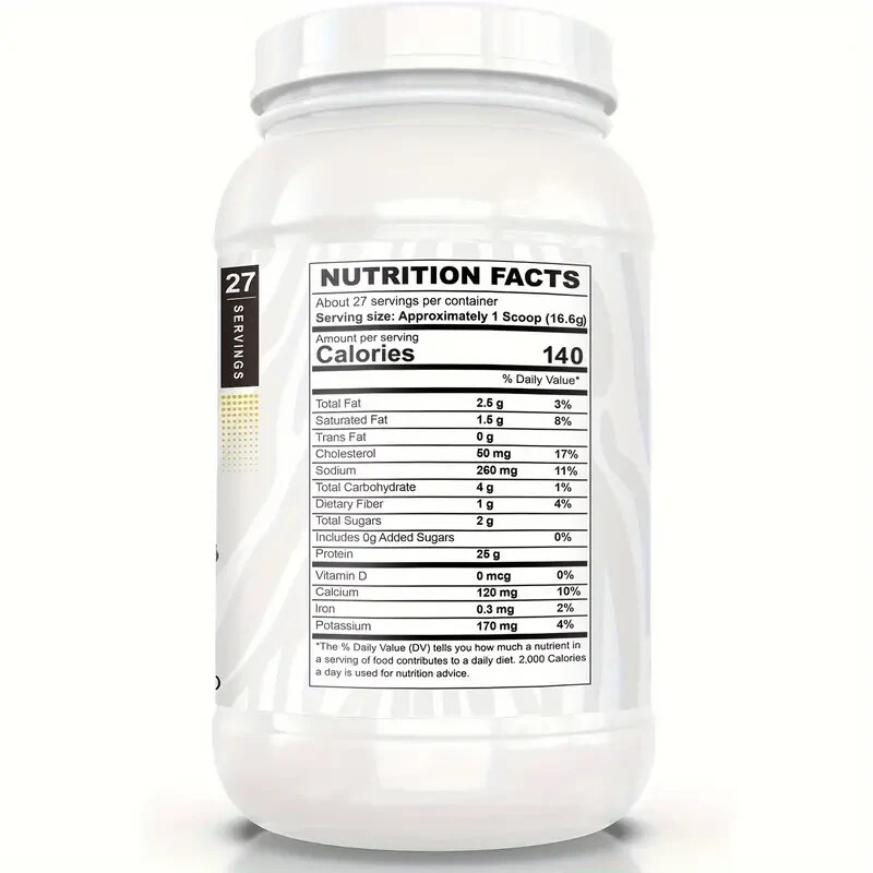 27 Servings, 25g whey Protein, Low Carb & Sugar, Prebiotic Fiber, Blueberry.