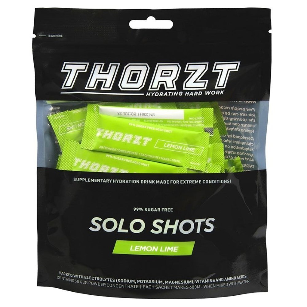 THORZT SSSFLL – 50 x 3gm Sachets Lemon Lime Flavour Sugar Free Solo Shots