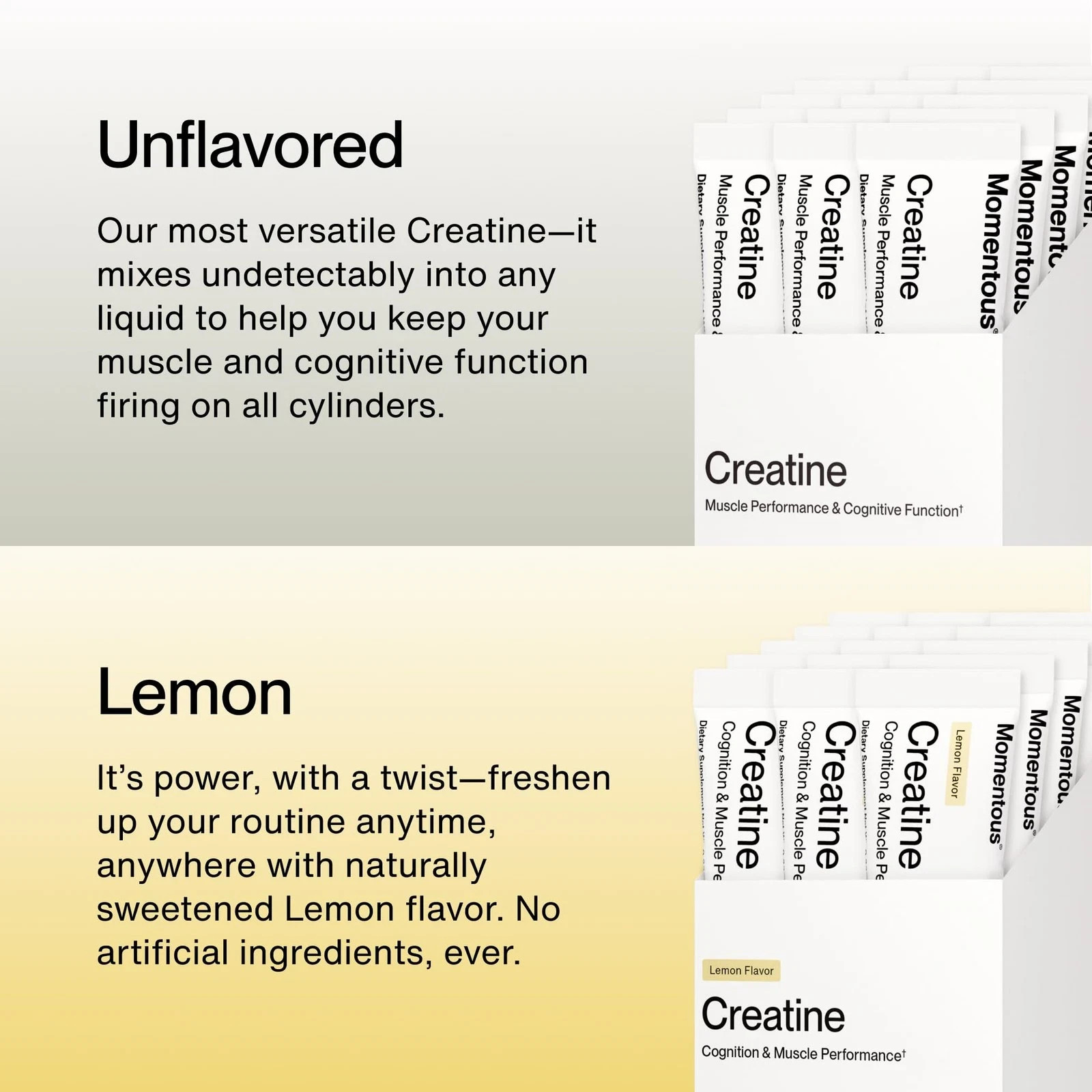 Momentous Creatine Lemon Monohydrate Powder – Creapure Creatine Powder – Supp…