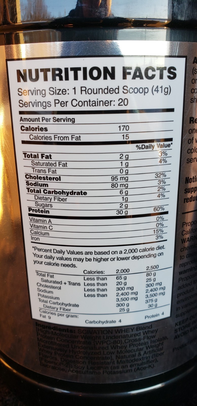 Scivation – WHEY – 1.80 lbs – Vanilla – 20 Servings – Expire 10/2023