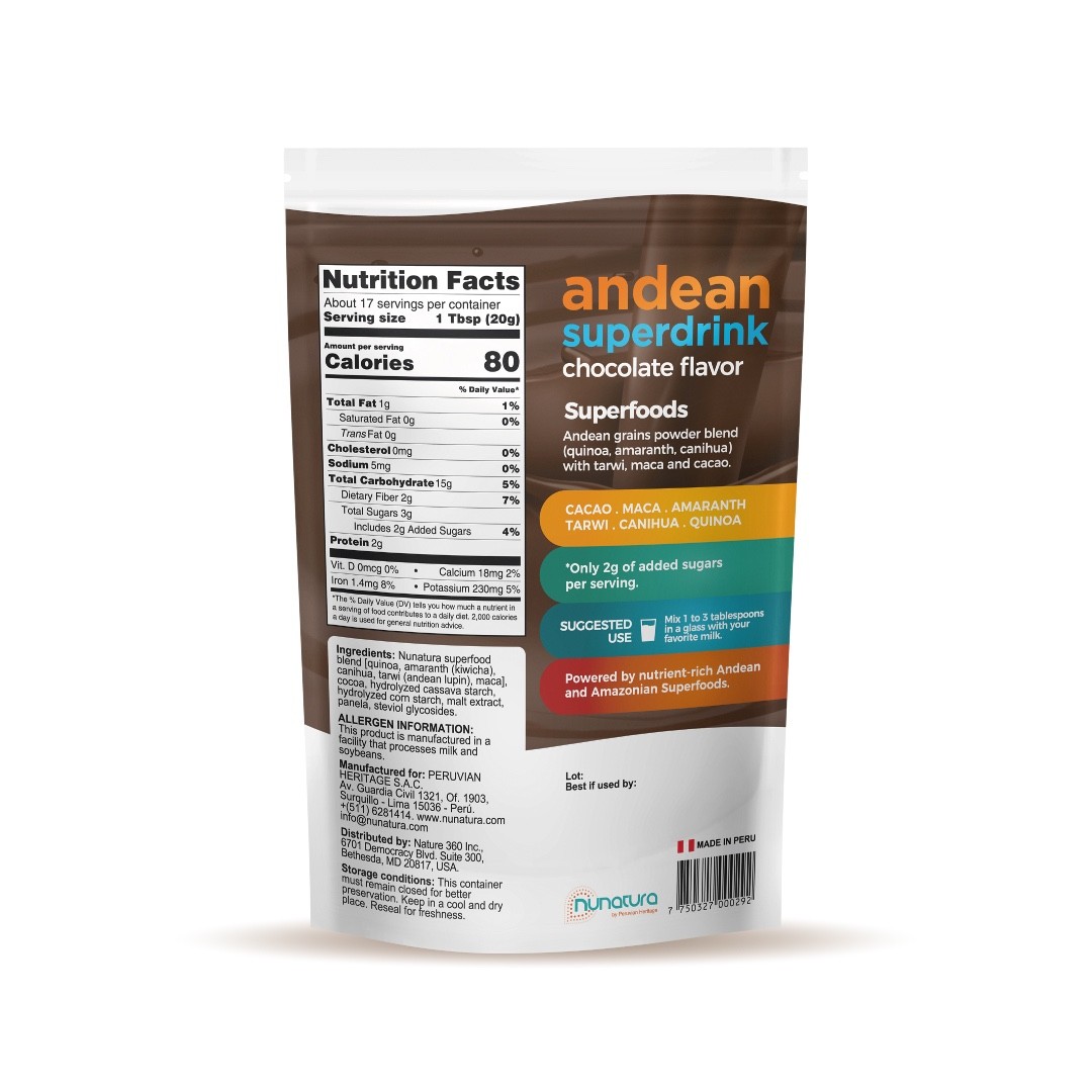 CHOCOLATE – 100% Plant Based – anti-inflammatory powder – organic superfood