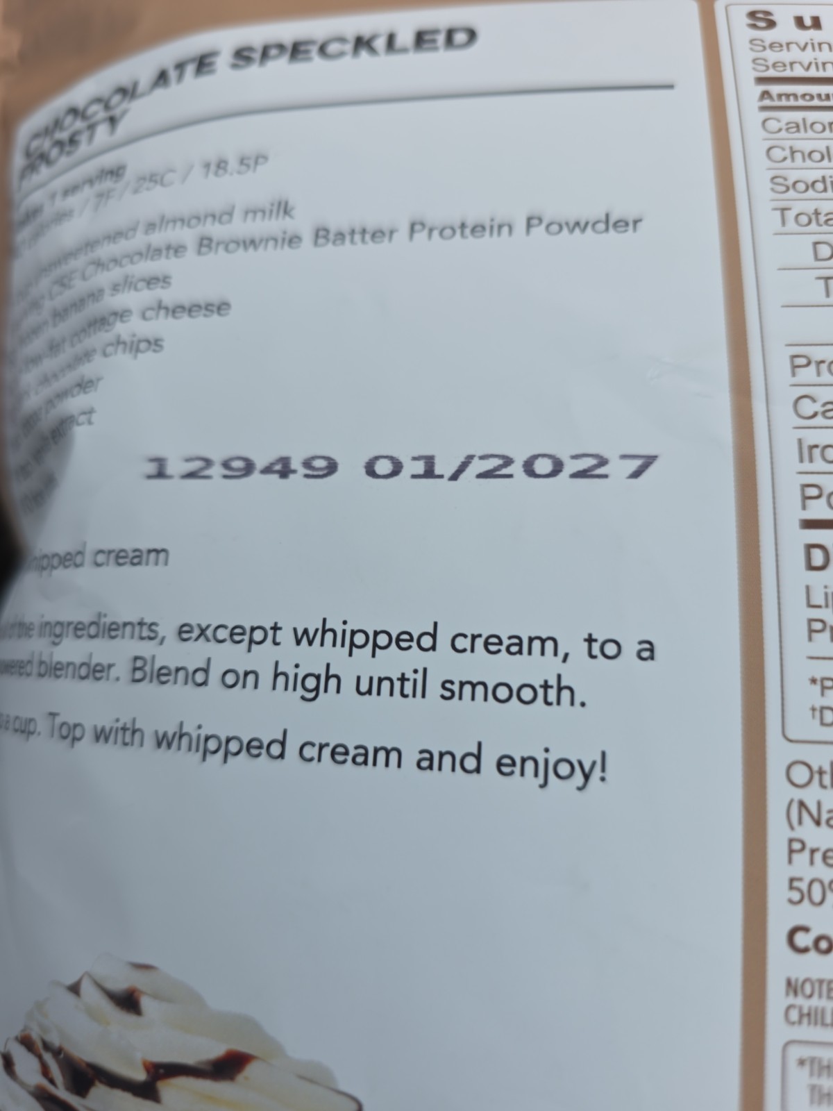 Clean Simple Eats Whey Protein Powder 30 Srvs-Chocolate Brownie 36oz