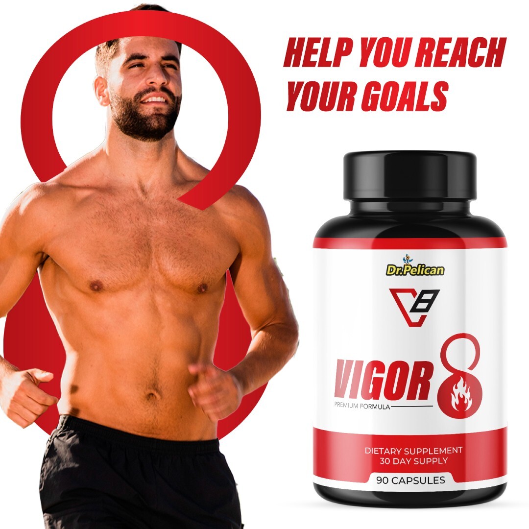 Vigor8- Bodybuilding & Men’s Health Support- 12 Bottles- 1080 Capsules