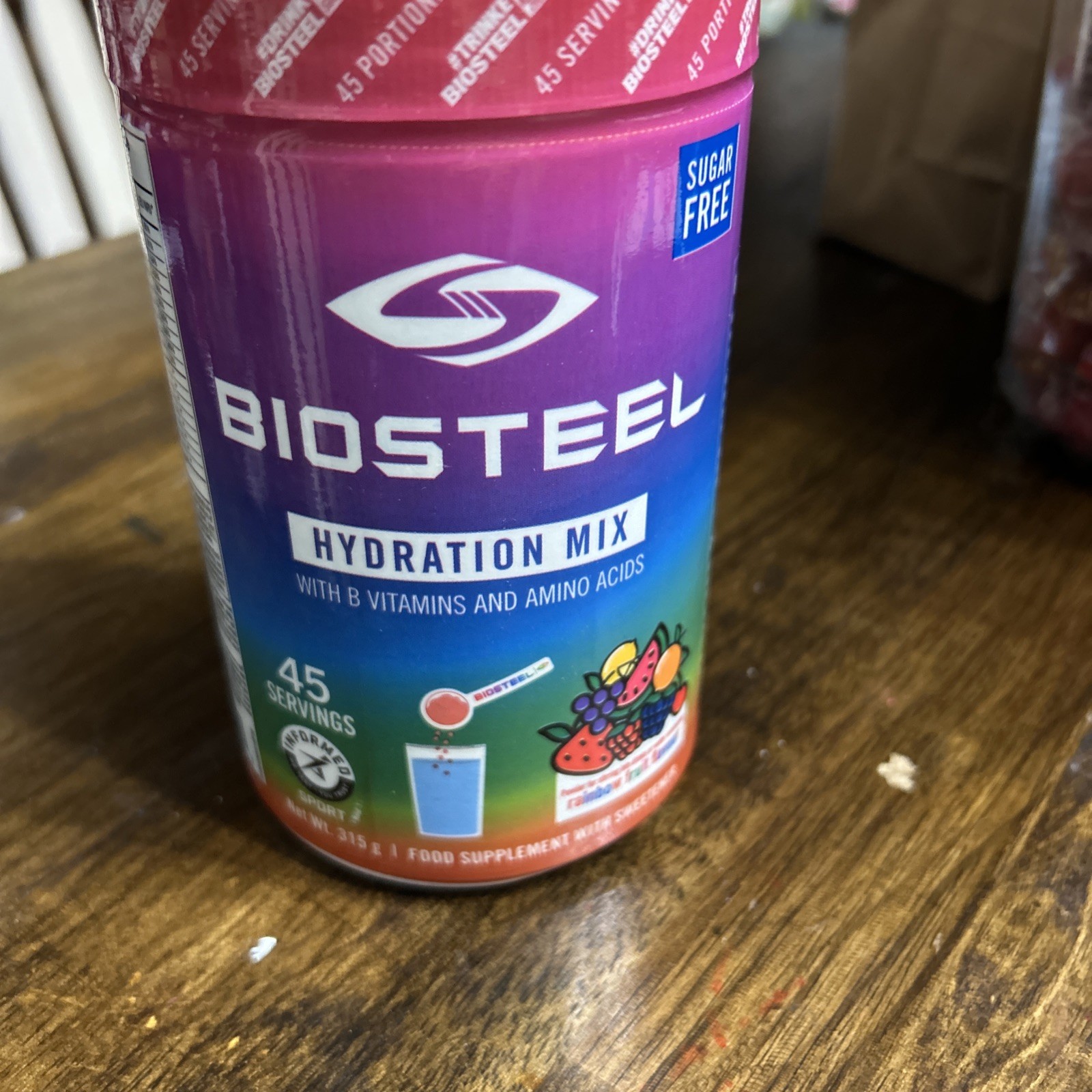 Biosteel Hydration Mix Essential Electrolytes – rainbow twist- 45 serv exp 9/26
