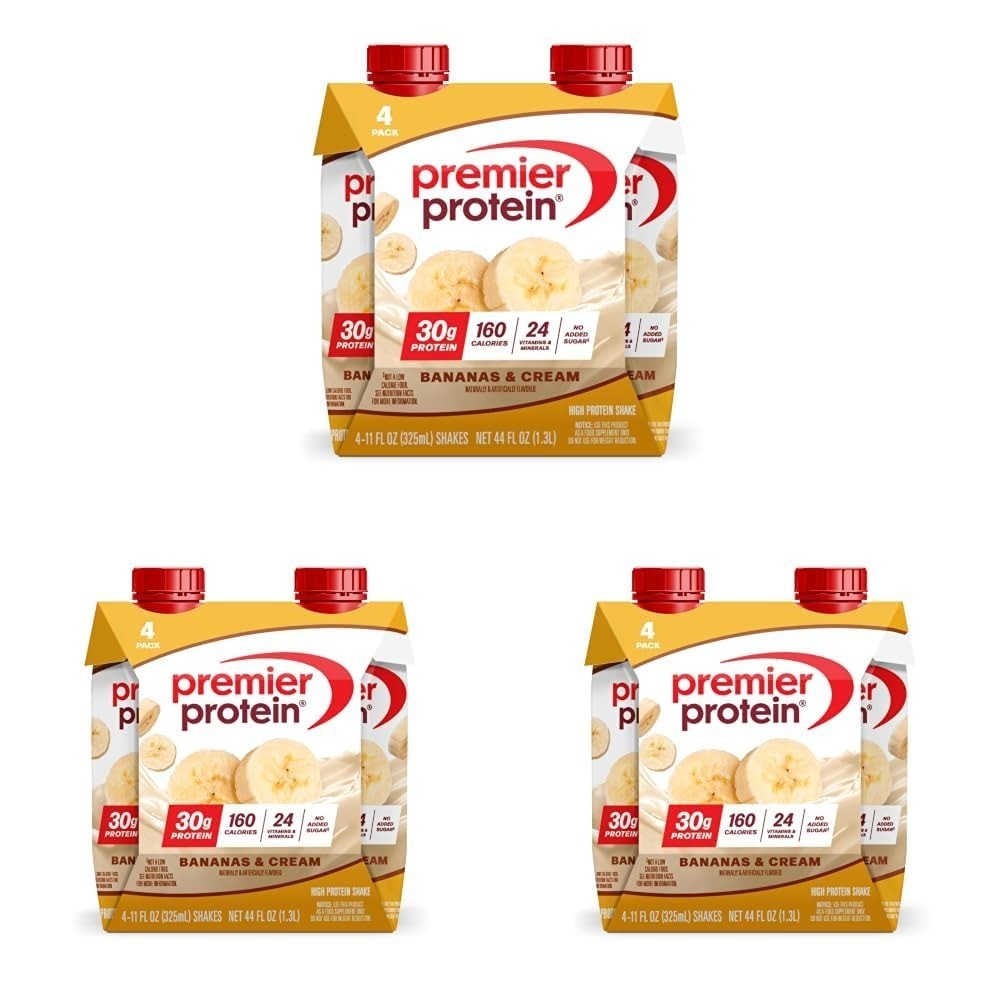 Premier Protein Energy 30g High Protein Shake Cafe Latte 12 Pack