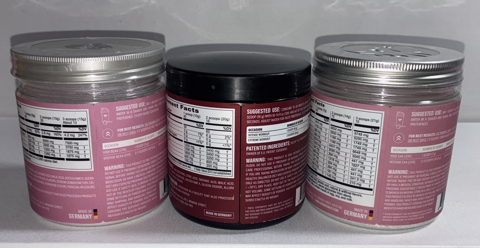 Bundle Of Workout & Post Workout Supplements / BCAA Amino, Pre-Workout, EAA Amin