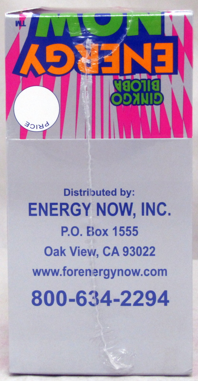 Ginkgo Biloba Energy Now Herbal Booster Supplements 24 packs 72 pills Memory