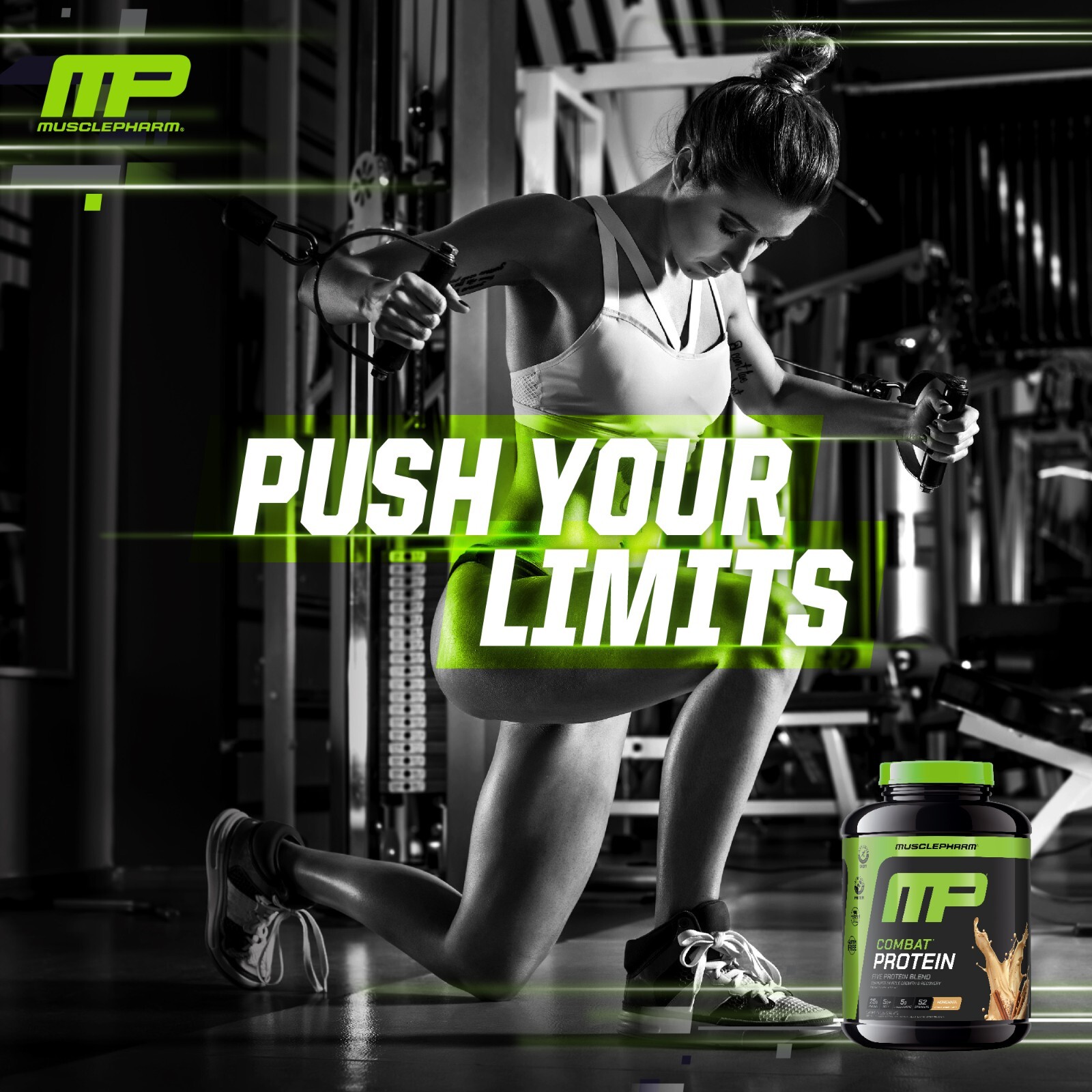 MusclePharm Combat Protein Powder – 4 lb, 52 Servings, Horchata Flavor