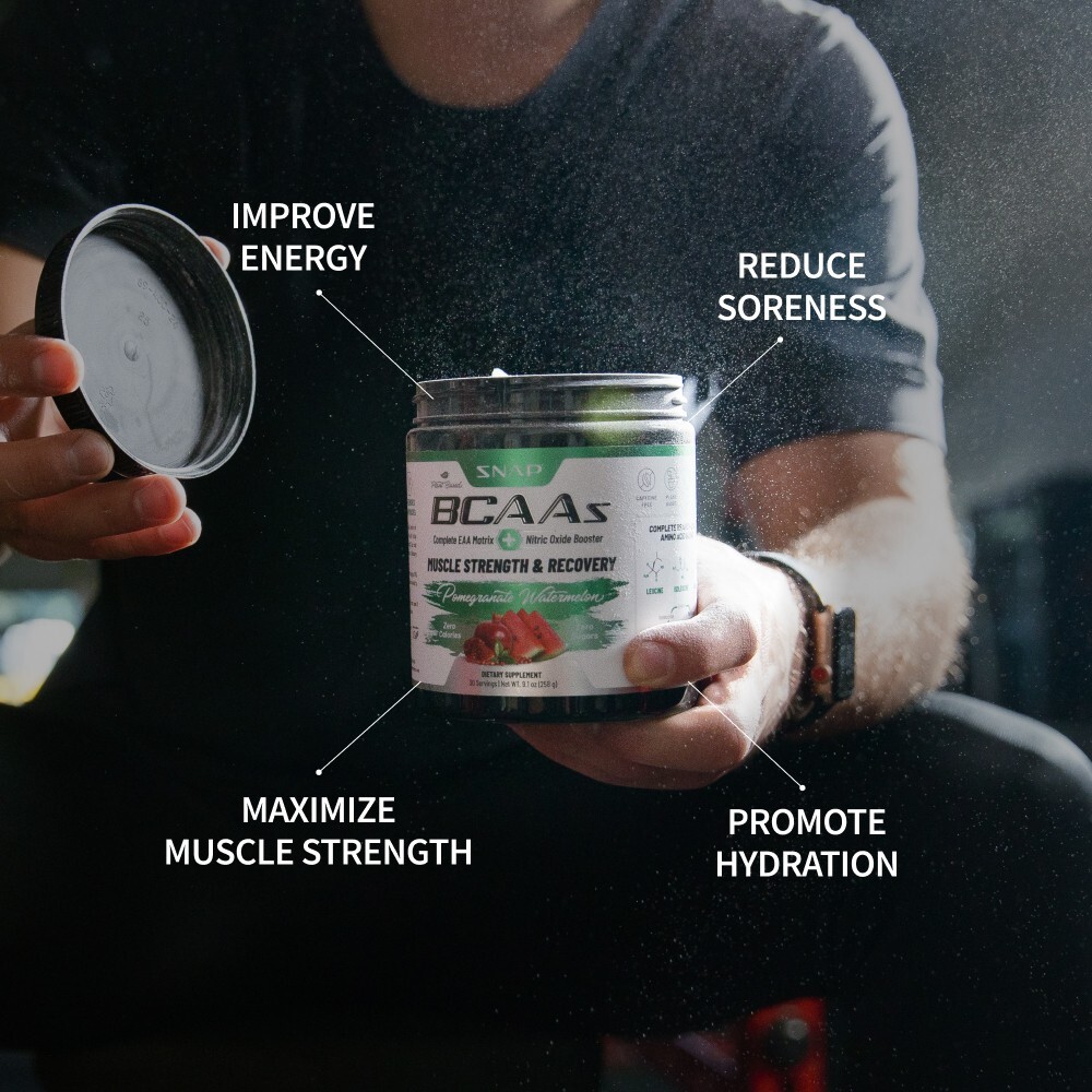 Pomegranate Watermelon BCAA Powder, Muscle Growth & Recovery – Amino Acids
