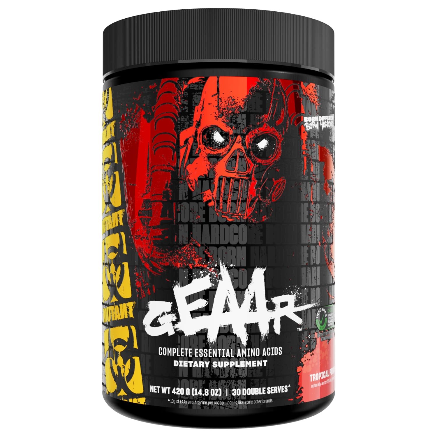 Mutant GEAAR – 9.4g of EAA Powder + Arginine, 7g 14.1 Ounce (Pack 1)