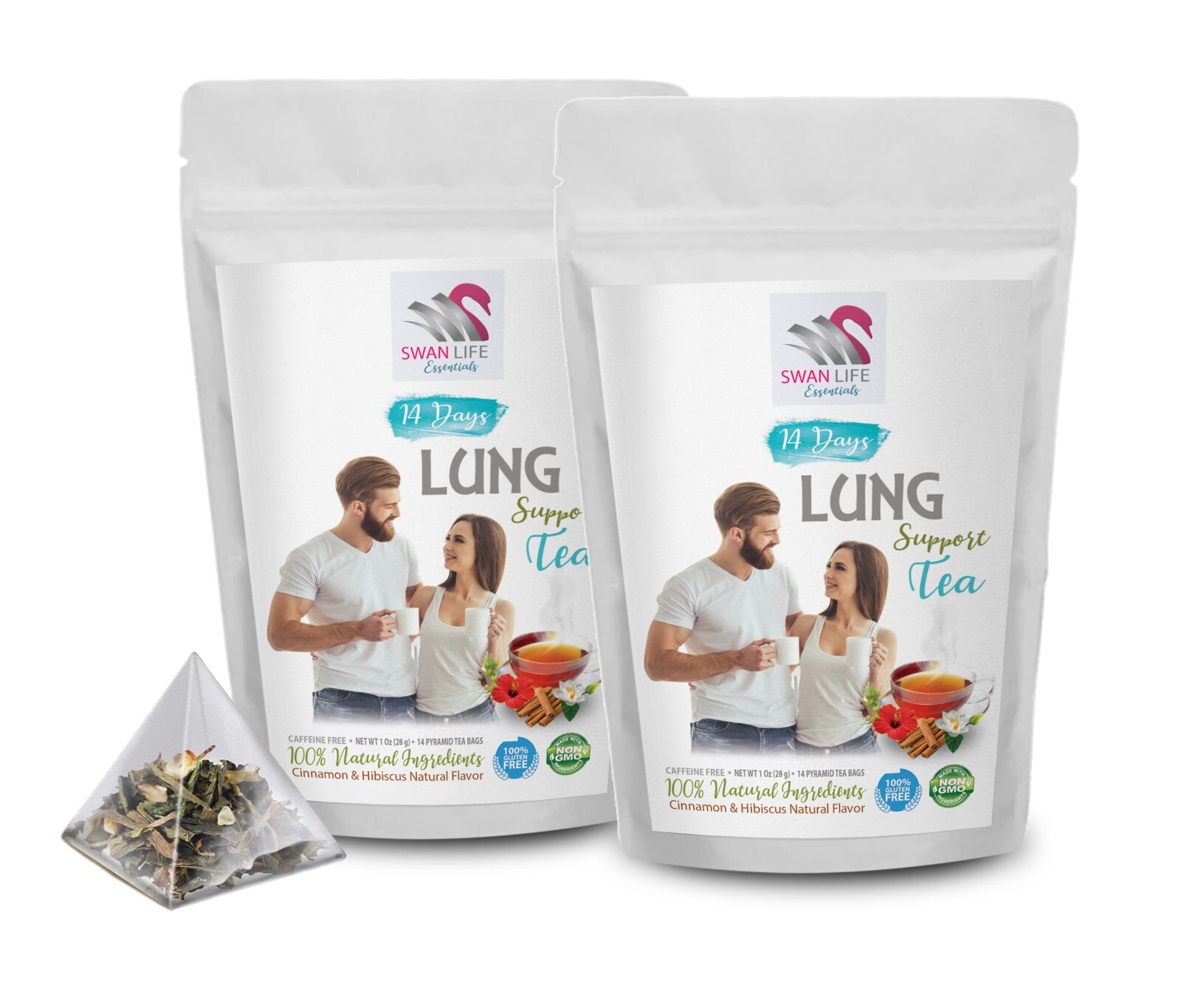 lung support supplement – LUNG CLEANSE TEA – cinnamon tea for woman 2Pks 28Days