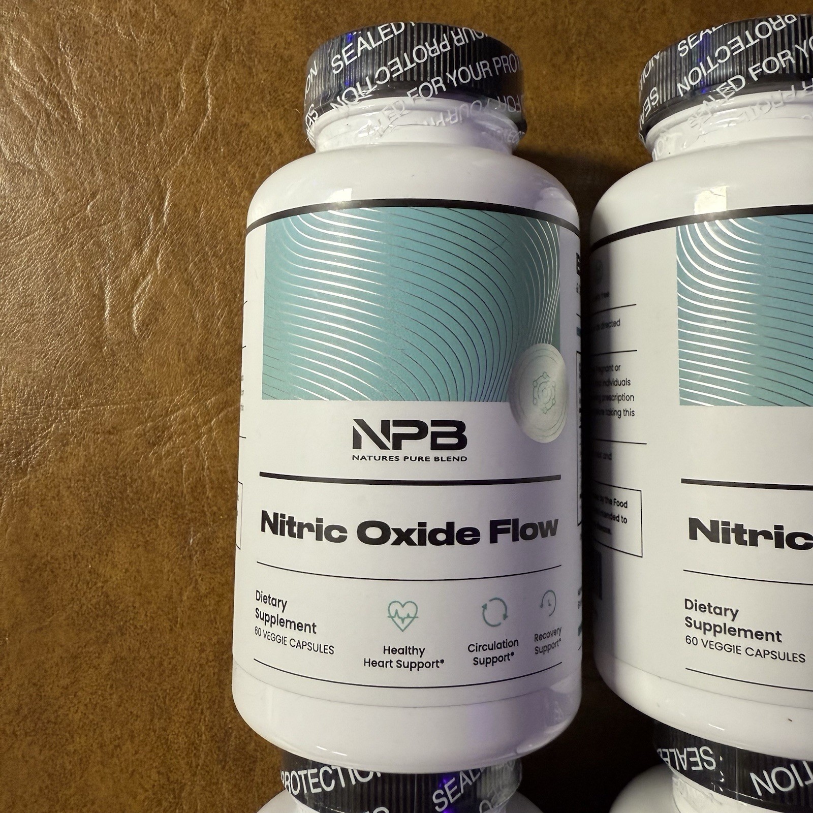 (4) NPB Nature’s Pure Blend Nitric Oxide Supplements Blood Flow Circulation