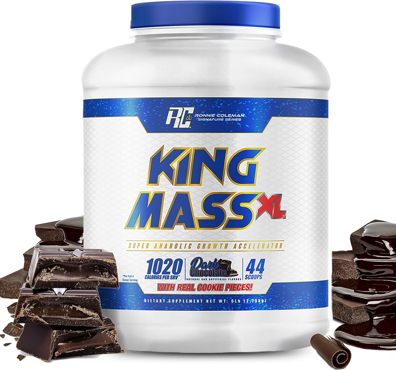 King Mass XL Protein Powder, Weight and Muscle Gainer, 60G Protein, 180G Carbohy