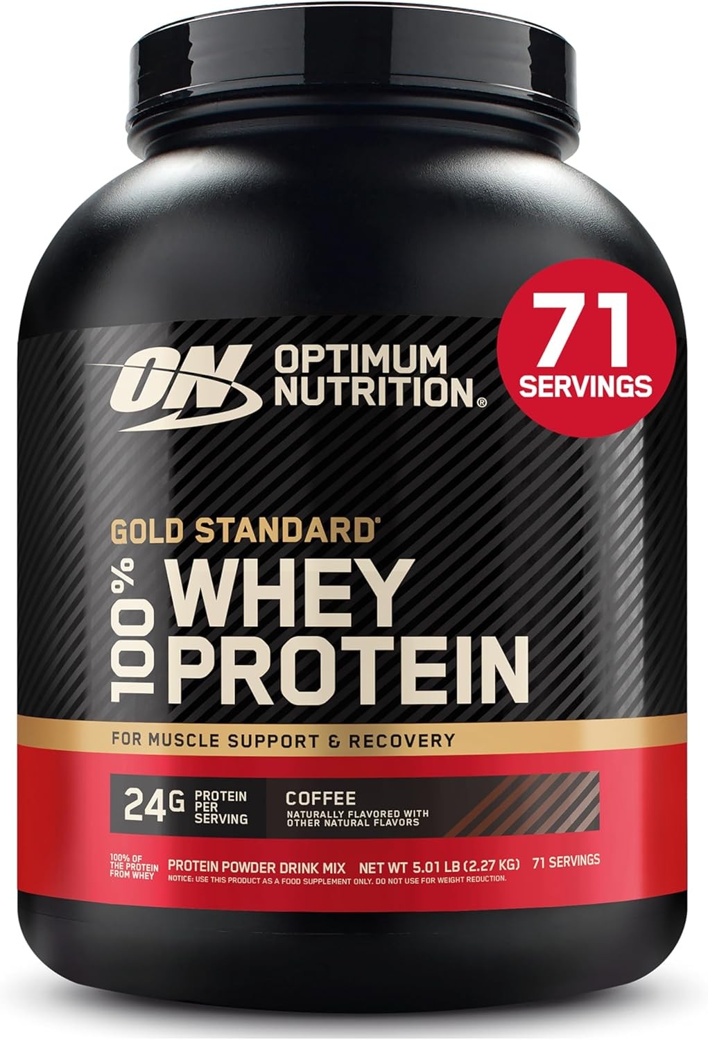 Optimum Nutrition Gold Standard Whey Coffee 5lb Protein