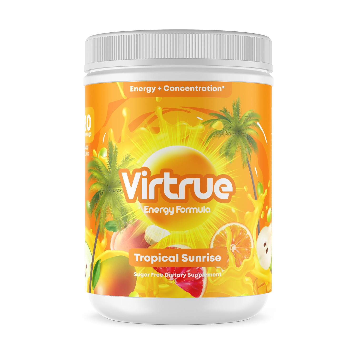 Tropical Sunrise PreWorkout & Focus – 5 Stars – Free Shipping – Made in USA