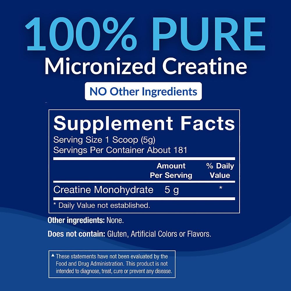 BodyTech Creatine Monohydrate Powder, 181 Servings (Pack of 1), No Color