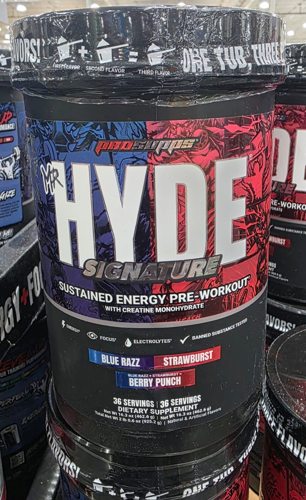 Mr. Hyde Signature Pre-Workout Multi-flavor with Creatine 72 Servings EXP 10/202