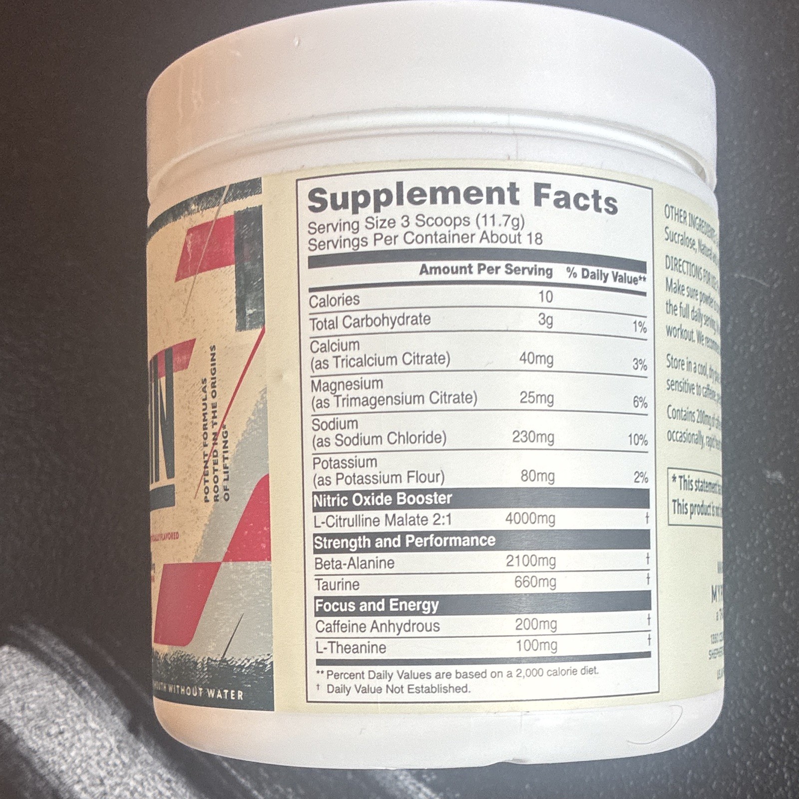 Myprotein Origin Pre-Workout Fast Melt Powder Cherry exp 09/2026