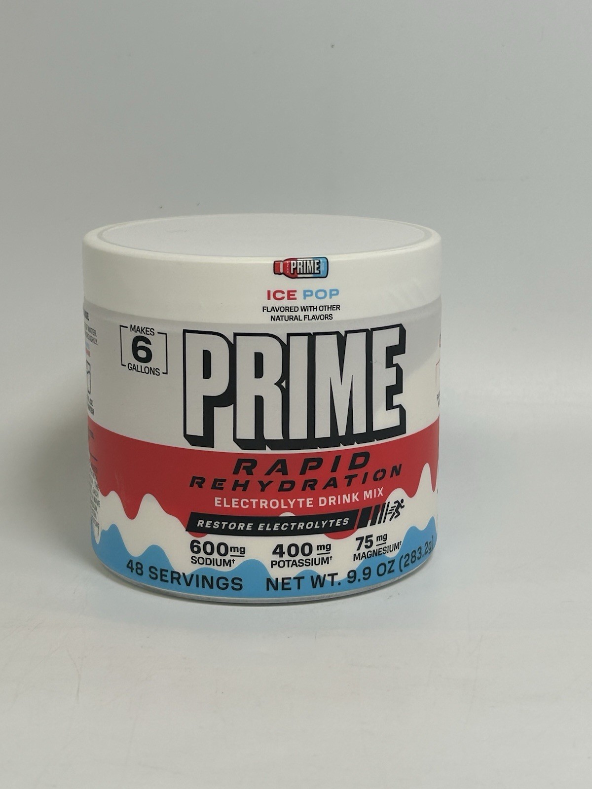 Prime Rapid Rehydration Electrolyte Powder Ice Pop 9.9oz 48 Srvgs Exp 2/28 *NEW*