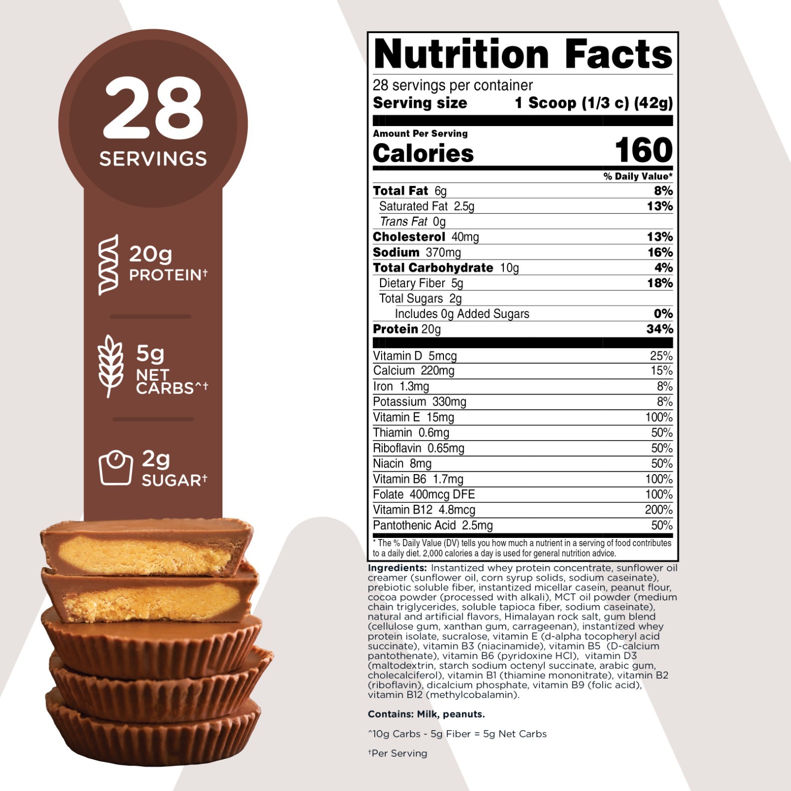 TransformHQ Meal Replacement Shake Powder 28 Servings (Chocolate Peanut Butter)
