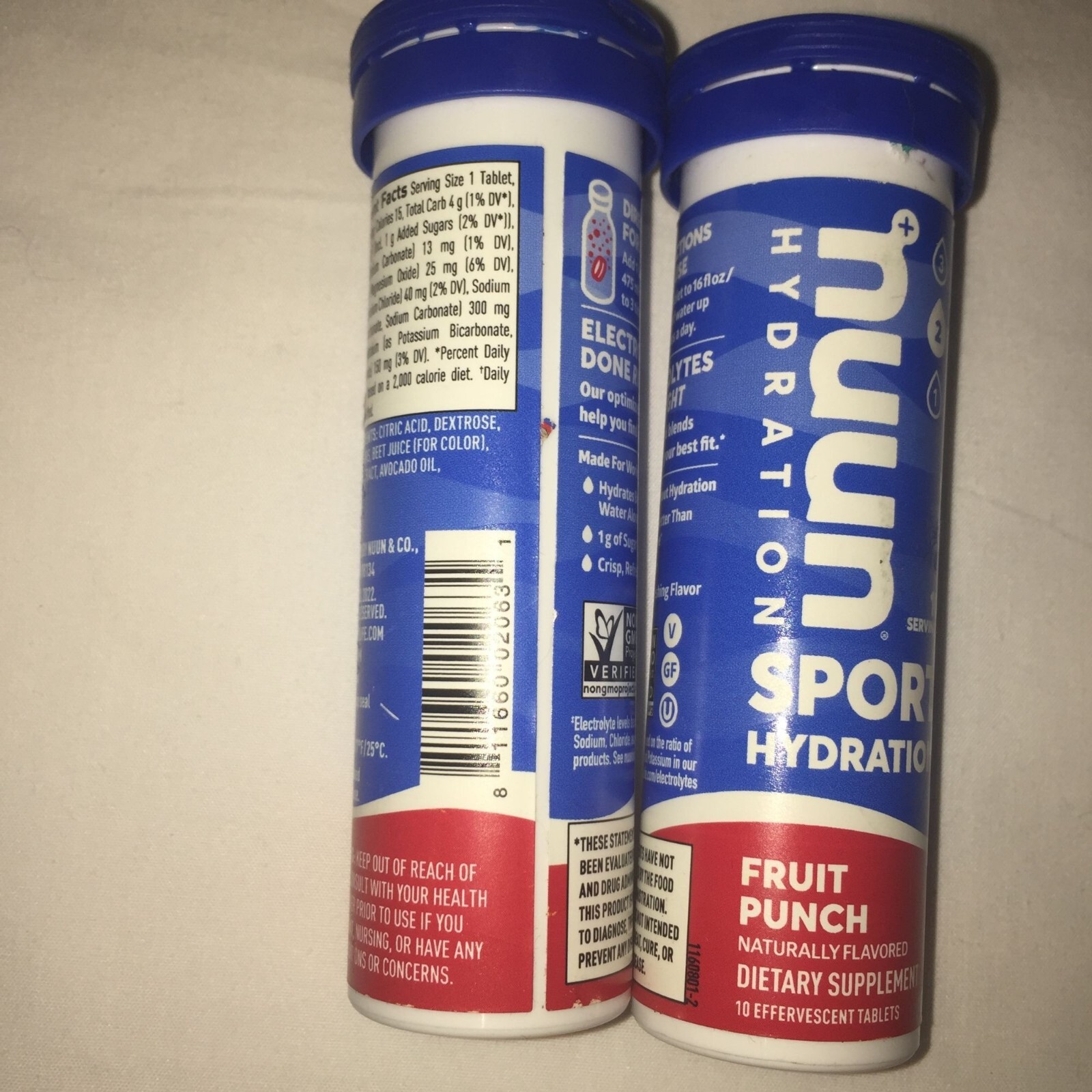 Nuun Sport Hydration Tablets – Citrus Fruit, Fruit Punch & Lemon Lime Flavors –