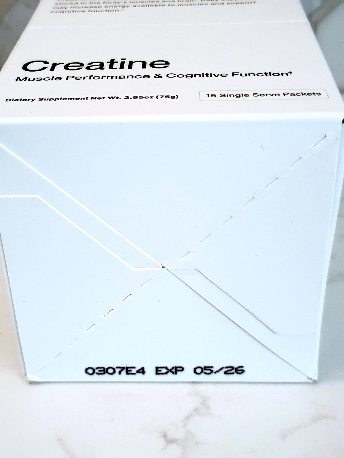 Brand New Factory Sealed Momentous Creatine 15 Packets, Cognitive Muscle Support