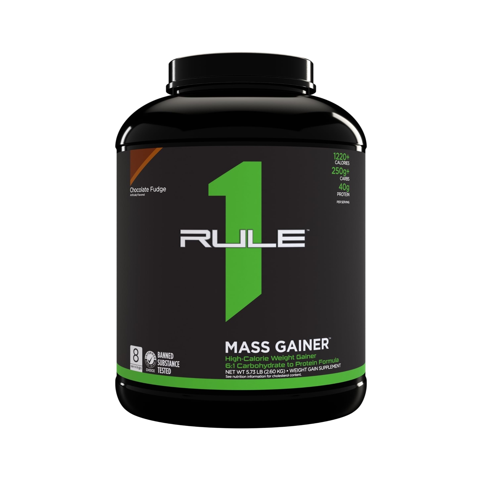 Rule 1 R1 Mass Gainer, Chocolate Fudge – 5.73 Pounds – 40g of All-Whey Protei…