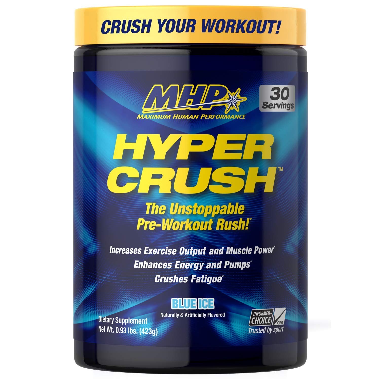 Pre Workout Powder with Creatine – Energy Boost, Blue Ice Flavor, 30 Servings