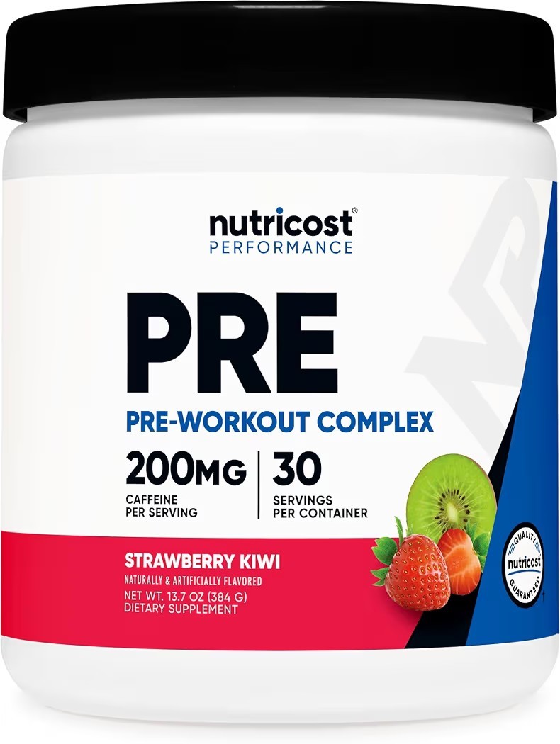 Nutricost Pre-Workout Complex Powder (Strawberry Kiwi) 30 Serivings