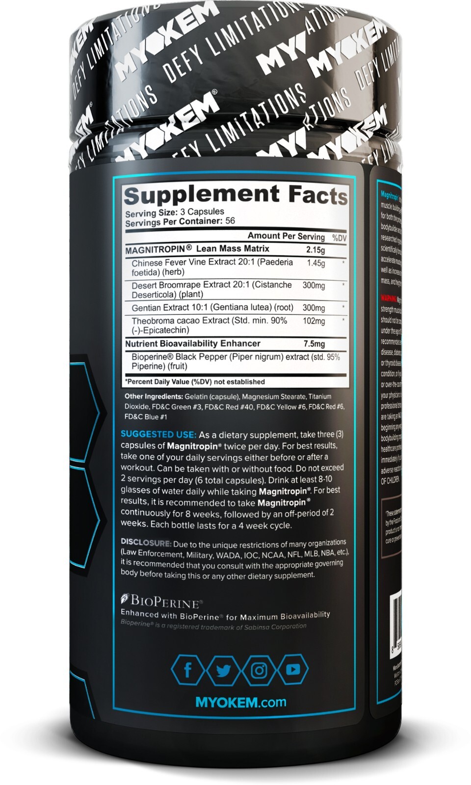 Myokem Magnitropin: Hardcore Muscle Mass Accelerator & Testosterone Booster