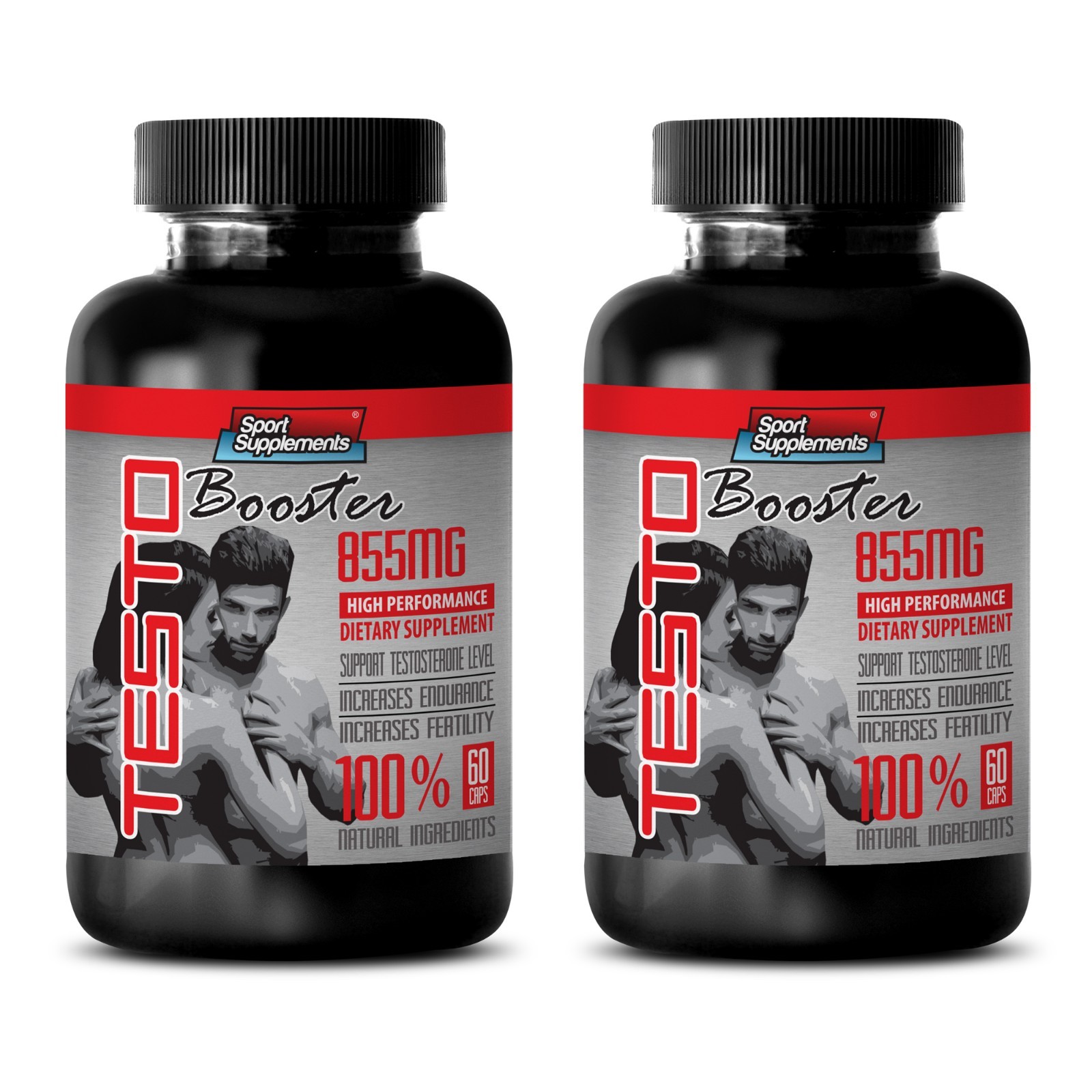 TESTOBOOSTER T-855 – Increase Muscle Mass Strength – Fat Burner Sexual Pills 2B