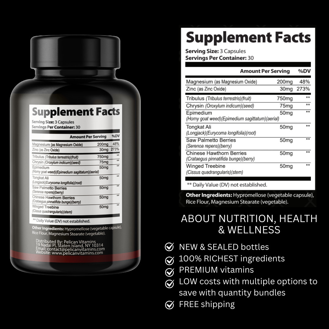 Test0 Dark- Bodybuilding & Men’s Health Support- 90 Capsules