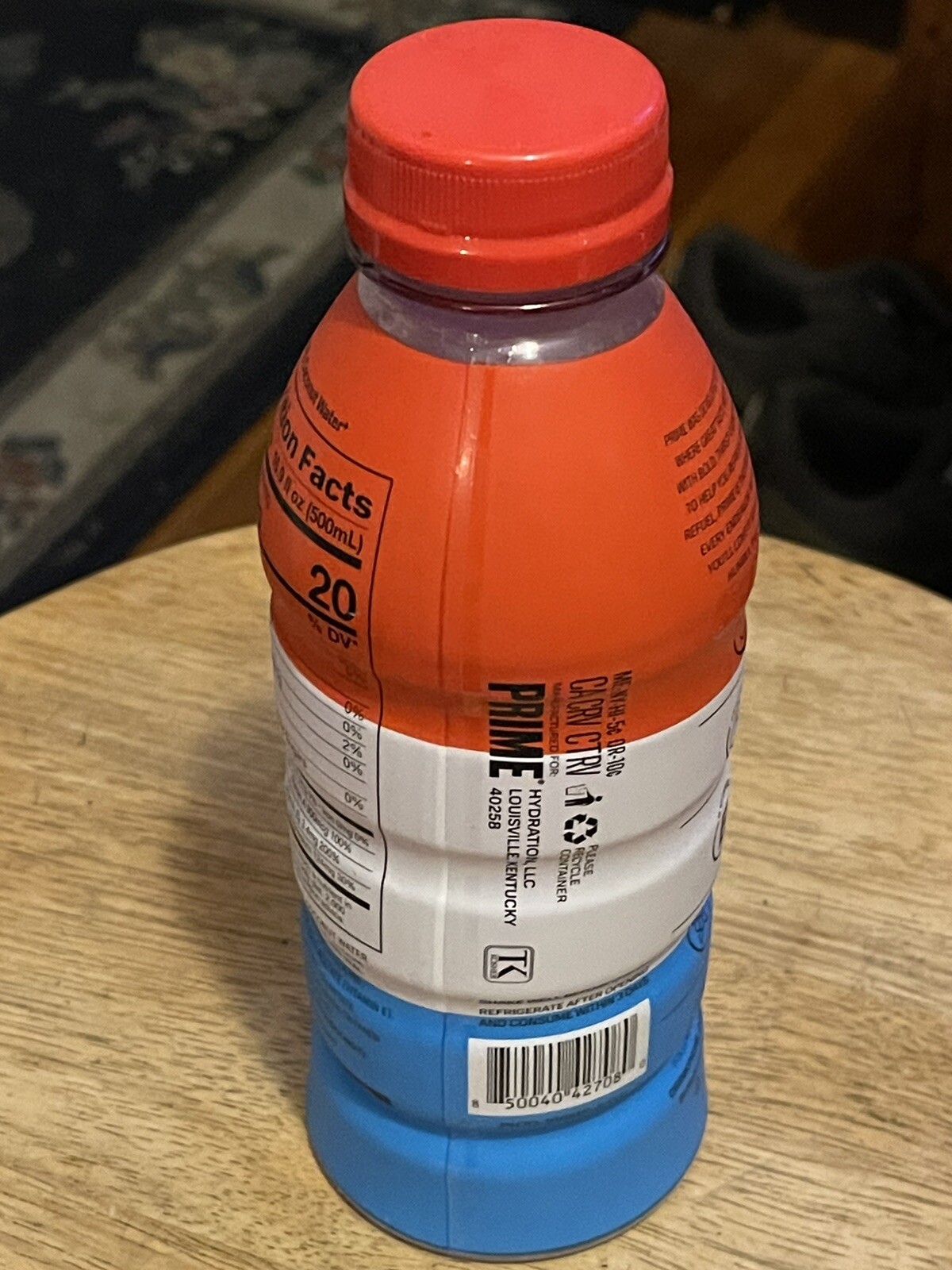 Prime Hydration Drink “Ice Pop ” Flavor 16.9 oz Bottle KSI & Logan Paul MMA UFC