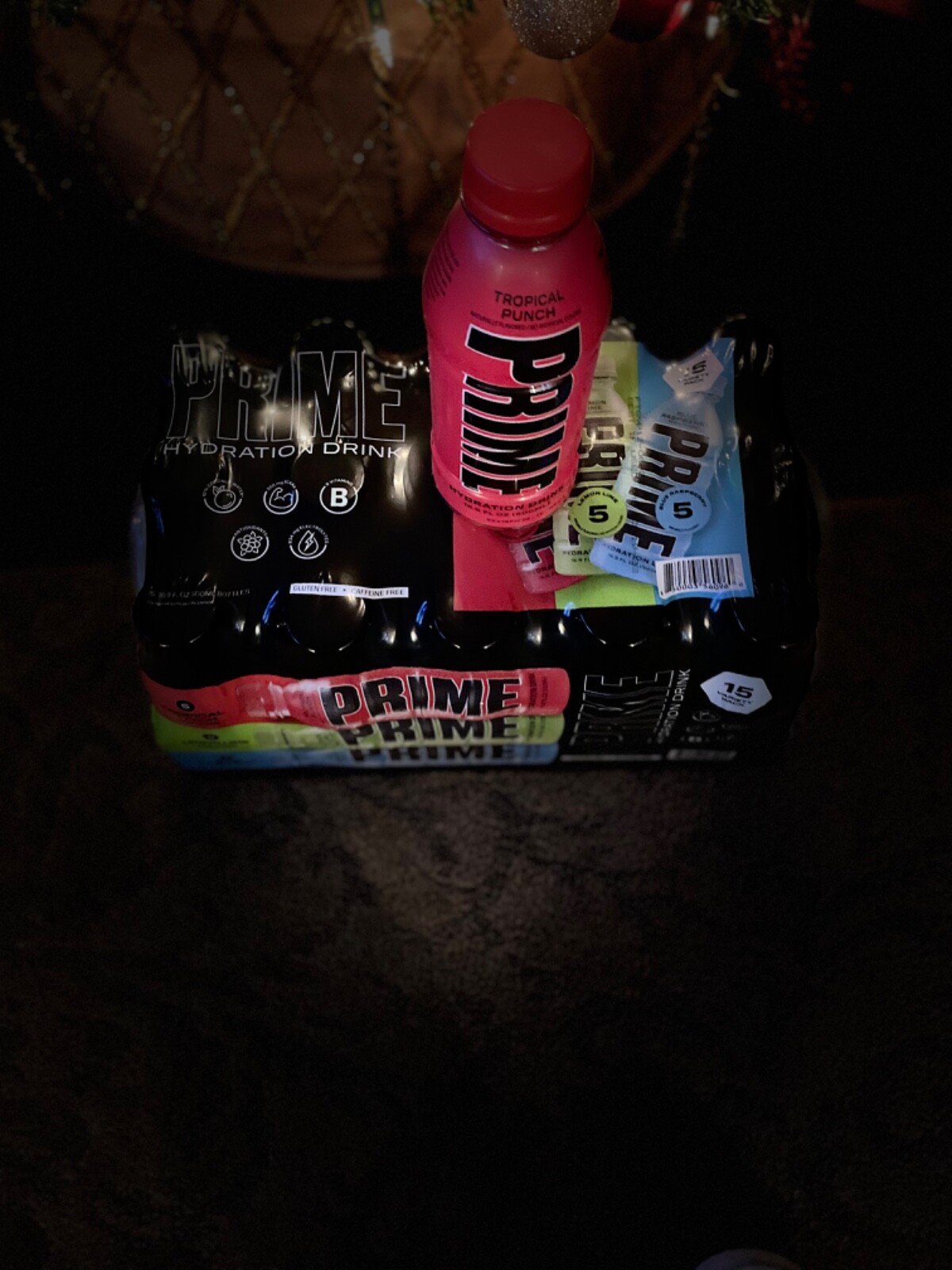 Prime Hydration Drink “Tropical Punch” Flavor 16 oz Bottles KSI and Logan Paul 