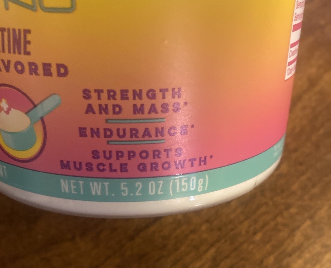 Alani Unflavored Creatine Powder Exp 12/26