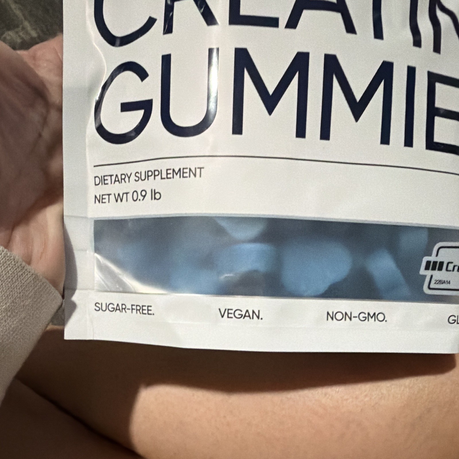 Bear Balanced Creatine Gummies Blueberry 90 Ct Sugar-Free Exp 09/2027