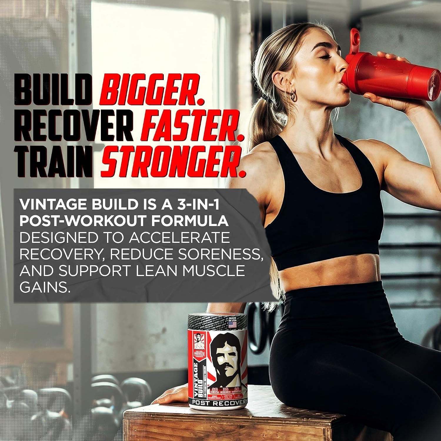 Muscle Recovery Drink with BCAAs & Creatine – 30 Servings