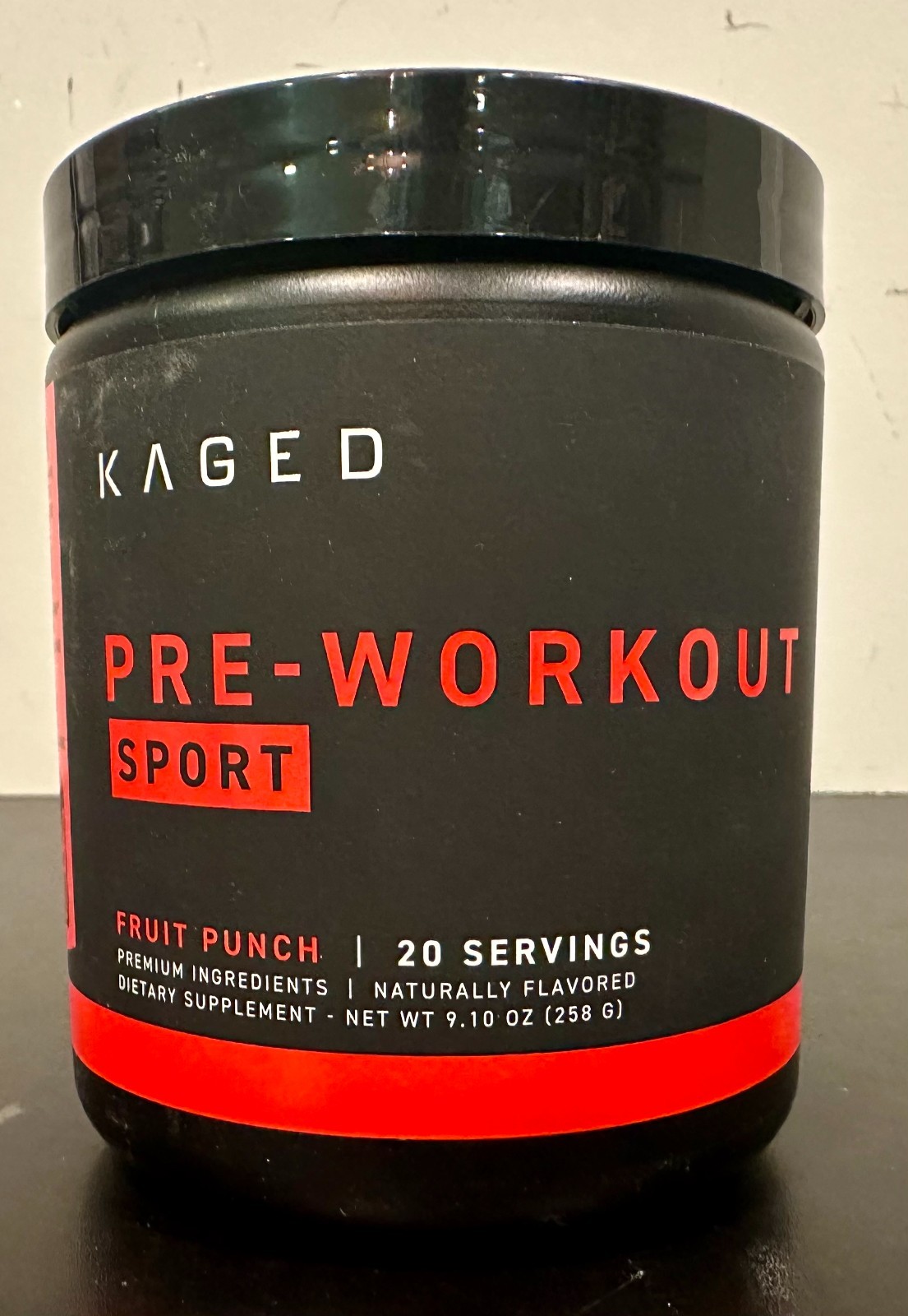 Kaged Muscle Pre-Workout Sport Dietary Supplement Fruit Punch 9.1 oz (Exp 09/27)