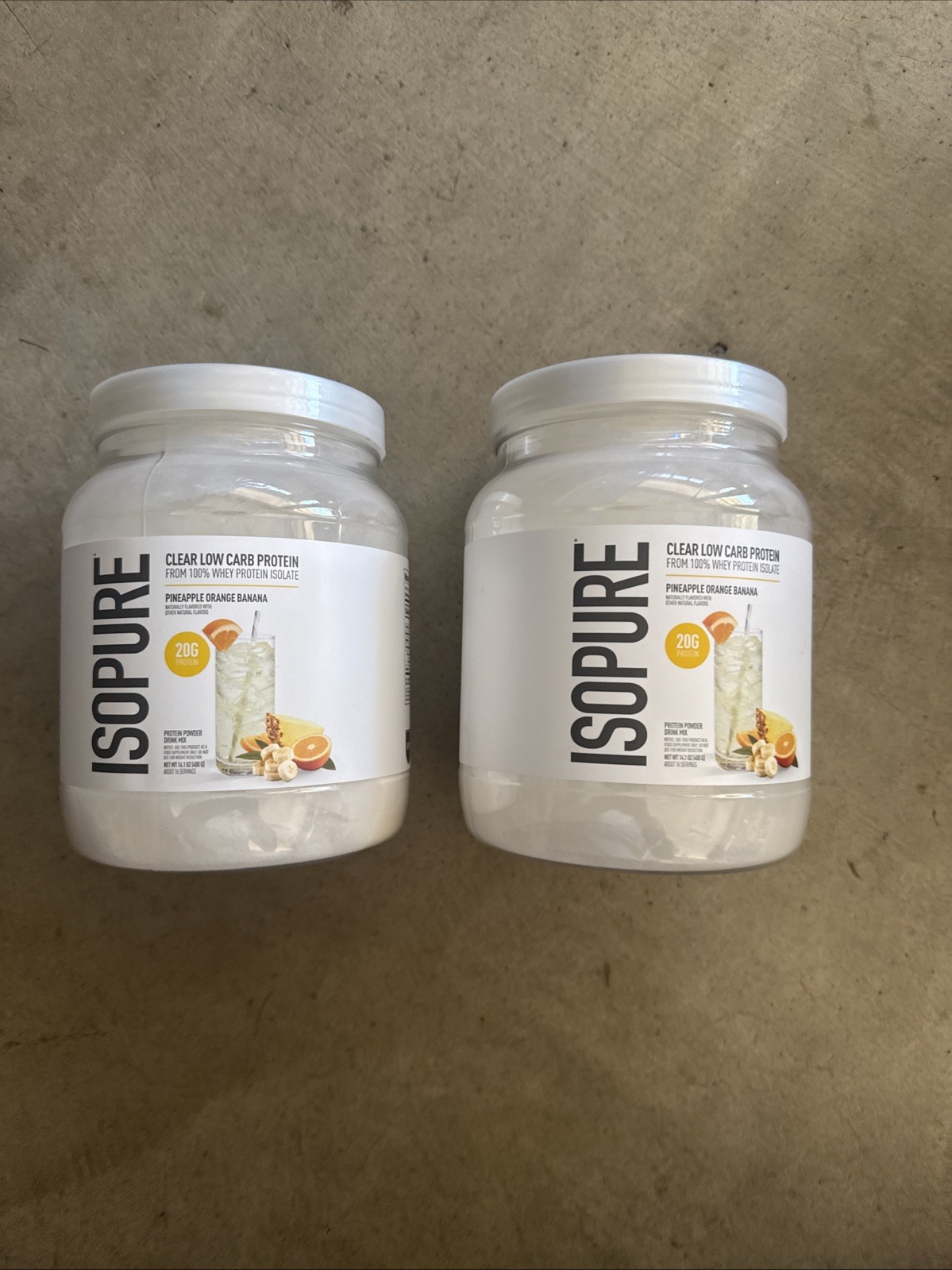 Isopure Clear 20g Whey Isolate Protein Powder – Tropical Punch – 16 Servings